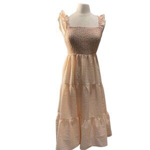 NWT Dragonfly Seersucker Midi Dress Size Large